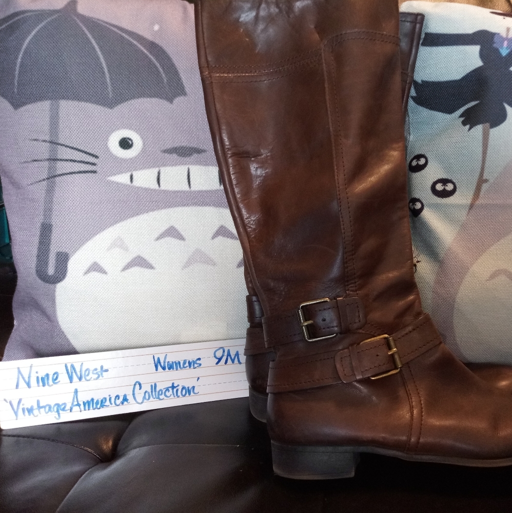 Nine West "Vintage Collection" brown leather boots